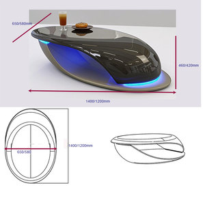 Mesa de Centro Escultural C135 de Alto Brillo, Mesa Pequeña con Forma de Nave Espacial Moderna y Futurista para Hotel, Villa, Sala de Estar - Product Image 5
