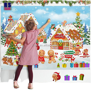 Juguete educativo OEM Chứng Khoán giáo dục chơi Mat <span class=keywords><strong>Set</strong></span> mầm non học tập cảm thấy Câu Chuyện Hội Đồng Quản trị với chủ đề giáng sinh - Product Image 1