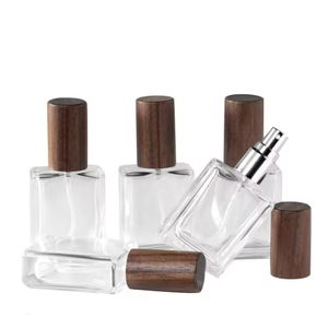 Wholesale Customized 30ml 50ml Portable <b>Empty</b> Refillable Flat Square Perfume Glass <b>Spray</b> <b>Bottles</b> - Product Image 1