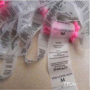 Étiquettes de soin en TPU souple de haute qualité, impression PU givré, étiquettes souples pour vêtements de plage et maillots de bain en Chine - Product Image 1