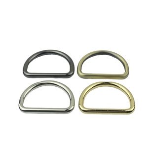 Accessoires pour sacs à main : Anneaux en D sans soudure en alliage de zinc moulé sous pression, composants de quincaillerie pour sacs à main, bandoulières, chaussures et vêtements - Product Image 1