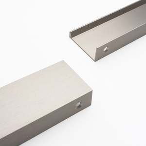 Hiện đại nhôm đồ nội thất xử lý chải vàng đen góc tủ kéo nhà bếp cạnh xử lý với 40 mét chiều rộng - Product Image 6