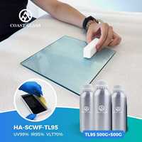 Revêtement d'isolation thermique en verre de terre rare rejet UV IR peinture sur verre liquide bloquant la chaleur solaire à haute température