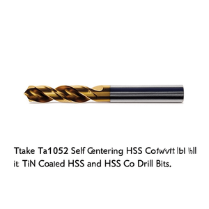 Foret hélicoïdal autonivelant HSS-Co Ttake Ta1052, revêtement TiN, forets HSS et HSS-Co - Product Image 2
