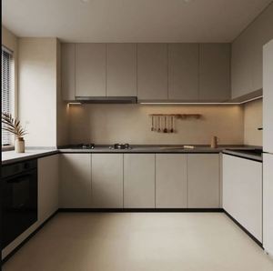 Armarios de cocina modernos Armarios de cocina de diseño de lujo Armarios de cocina de madera maciza - Product Image 4