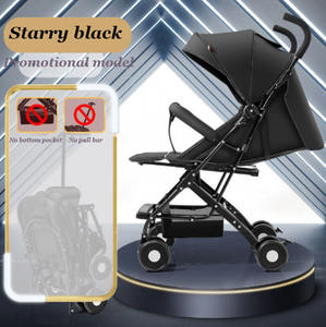 Il passeggino portatile dal Design moderno può sedersi o sdraiarsi in uno stile promozionale molto conveniente senza barra di spinta - Product Image 1