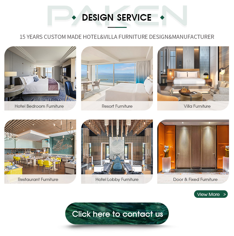 Foshan Custom Made Modern 5 Star Hotel Project Room Bedroom Suite Fixed Furniture Sets