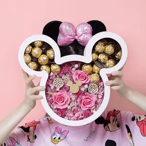 Hộp Quà Tặng Bó Hoa Hồng Hình Chuột Mickey Sang Trọng Bán Buôn Hộp Quà Sinh Nhật Ngày Valentine - Product Image 5