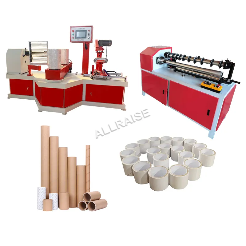 Machine combinée automatique de fabrication de tubes à noyau de papier parchemin Kraft, découpage, formage et finition pour toilettes POY DTY