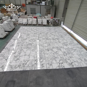 Goldtop Stone Polished Surface Wholesale Price Italy Arabescato <b>White</b> Marble Stone Tiles for Interior Wall and Floor Project - Product Image 1