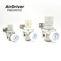 Unité de préparation d'air modulaire FRL 1/4" 3/8" 1/2" G NPT, filtre-régulateur-lubrificateur combiné, série AC, unité de préparation d'air interchangeable