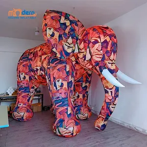 Grand éléphant gonflable géant animaux jungle safari pour décoration de fête