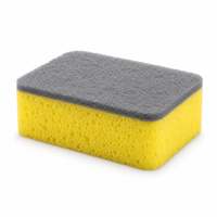 Éponge de cuisine double face en polyester, non abrasive, pour la vaisselle, personnalisable OEM, multicolore, durable, pour la maison