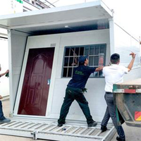 Cabine de bureau préfabriquée extensible de 40 pieds Maisons portatives en conteneur pour usage de bureau Maisons préfabriquées de 40 pieds