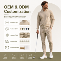 Ensemble de survêtement de golf personnalisé pour homme – Sweat-shirt léger haute performance et pantalon de jogging à séchage rapide, extensible dans les 4 sens – Fournisseur OEM ODM