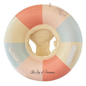 Flotador de Bebé Retro con Bloques de Color y Asa, Asiento Inflable Engrosado para Piscina y Parque Acuático, para Niños de 1 a 5 Años - Product Image 5