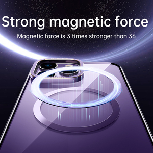 Coque de téléphone magnétique à aimant transparent de haute qualité cadre <span class=keywords><strong>en</strong></span> métal <span class=keywords><strong>en</strong></span> aluminium <span class=keywords><strong>en</strong></span> acier inoxydable pour coque iphone 14 15 pro max - Product Image 2