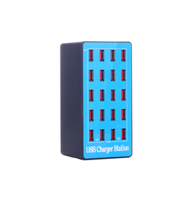 Estación de Carga USB de 100W <span class=keywords><strong>20A</strong></span> con 20 Puertos, Cargador Rápido con Distribución Inteligente de Energía USB para Teléfono 11 XS XR <span class=keywords><strong>Galaxy</strong></span> S8 S9 y Más - Product Image 1