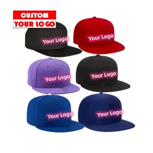 Gorras de hombre snapback, Gorra lisa con logo personalizado