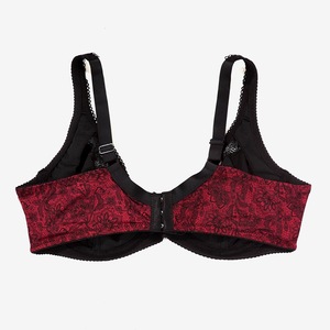 Sujetador push-up con aros de grosor estándar para mujer, talla grande, con estampado, copa completa, sexy, de encaje, estilo bikini, con tirantes ajustables - Product Image 6