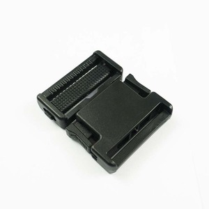 Side Release Plastic Buckle 38mm Black Durable For Bags Wear Resistant Adjustable <b>Webbing</b> Buckles - Product Image 3