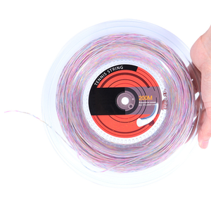 Cuerda de repuesto para raqueta de tenis de nailon de varios colores, cuerda larga de 200m tipo disco redondo, cuerda con logotipo personalizado de material de nailon + alambre. - Product Image 6