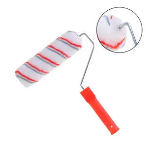 Rodillo de <span class=keywords><strong>Pintura</strong></span> con Rayas Rojas para Decoración de Interiores, Rodillo de <span class=keywords><strong>Pintura</strong></span> con Patrón Personalizado - Product Image 1