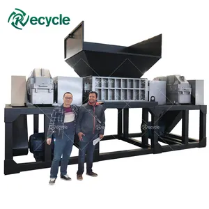 Industrial Cardboard Double Shaft Shredder/Waste Wood Pallet Double Shaft Shredder Machine/Aluminum Can Shredder