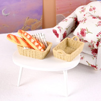 1:12 échelle maison de poupée Miniature Mini résine panier de rangement modèle accessoires jouets maison de poupée décoration de la maison fournitures