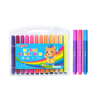 Yalong Classics Triangle Pôle 24 Couleurs Eau Couleur Stylo Art Coloration Fibre Pointe Aquarelle Stylo Ensemble Pour Les Enfants
