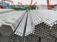 Tuyau en acier soudé galvanisé à chaud ASTM A53 SCH40 ERW DN15 à DN200 pour l'eau, le gaz et la construction, inspection tierce, en stock