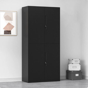 Meubles de bureau, <span class=keywords><strong>armoire</strong></span> de classement métallique <span class=keywords><strong>à</strong></span> 4 portes, <span class=keywords><strong>armoire</strong></span> de classement en acier durable avec revêtement, adaptée aux écoles, aux maisons, aux bureaux, aux hôpitaux - Product Image 2