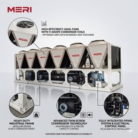 Refroidisseur d'eau à vis à air refroidi sur mesure de 215 kW à 640 kW, refroidisseur de glycol basse température pour usine chimique, modèle simple