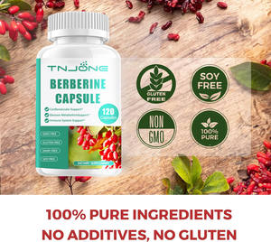 Prix de gros OEM capsules de berbérine prend en charge le cholestérol sain et aide à soutenir l'énergie cellulaire soutien capsules de berbérine - Product Image 4