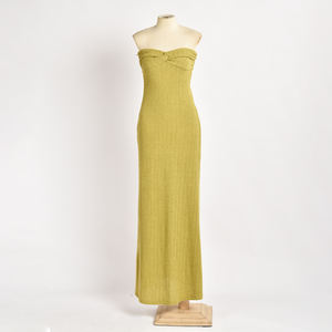 Vestido de lujo directo de fabricante para mujer, vestidos de fiesta sin tirantes para mujer superventas - Product Image 1