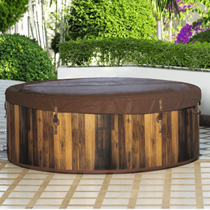 Moderno Spa de Jardín Interior/Baño con Burbujas de Aire, <span class=keywords><strong>Jacuzzi</strong></span> <span class=keywords><strong>Inflable</strong></span> Redondo Ecológico para 2-4 Personas - Product Image 3