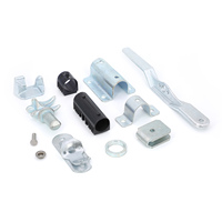 Ensemble complet galvanisé de système de verrouillage de porte d'assemblage de tige de verrouillage de conteneur pour pièces de conteneur