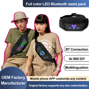 กระเป๋าคาดเอวแอพ LED อัจฉริยะกันน้ำ, กระเป๋าคาดอกผู้ชายผู้หญิงพิกเซลควบคุมด้วยแอปไร้สายน้ำหนักเบา - Product Image 2