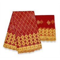 Livraison gratuite H & D Top Factory Best Style Fashion Bazin Super Riche Ankara Tissus africains à Dubaï