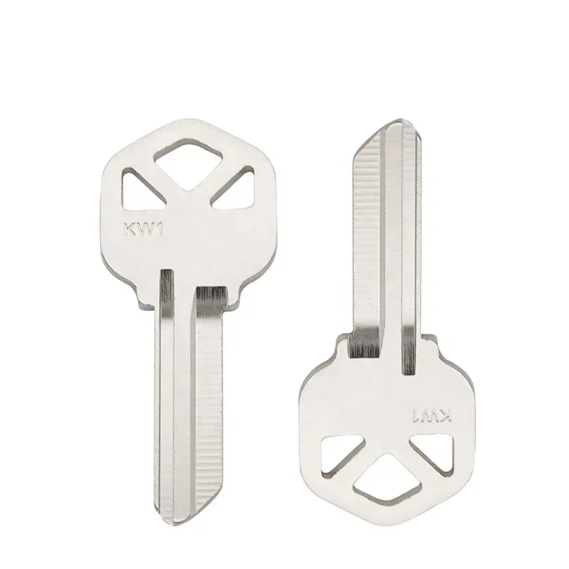 Заводской поставщик, низкая цена, KW Keyway KW1, заготовки ключа, никелированные заготовки для дома, пустые необработанные ключи для дублирования для слесарей