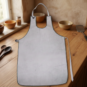 Bib <b>Apron</b> Oxford Fabric Water Resistant Simple Style <b>for</b> Daily <b>Cooking</b> Use Without Pockets - Product Image 4