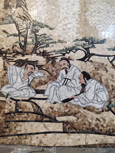 Nền Cây Bird Tv Trang Trí Khảm Đá Cẩm Thạch Tự Nhiên Tường Bức Tranh Tường - Product Image 4