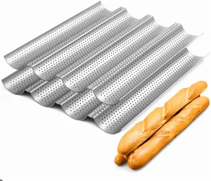 Plateau A Baguette En Aluminium Cadre Ouvert Longues Plaques De Cuisson Pain Moule Francaise Pour La Maille D Acier Inoxydable