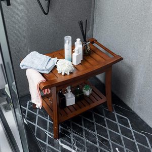 Tabouret <span class=keywords><strong>de</strong></span> <span class=keywords><strong>douche</strong></span> en bambou imperméable avec étagère <span class=keywords><strong>de</strong></span> rangement pour se raser les jambes ou comme siège <span class=keywords><strong>de</strong></span> spa dans la salle <span class=keywords><strong>de</strong></span> bain, à l'intérieur <span class=keywords><strong>de</strong></span> la <span class=keywords><strong>douche</strong></span>, pour adultes - Product Image 2
