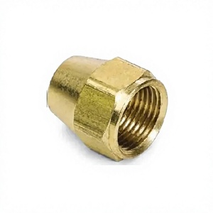 Raccord hexagonal fileté en laiton poli de 3/16, 3/8, 5/8 pouces, à 45 degrés, avec tige courte, pour tuyau basse pression, OEM/ODM équivalent - Product Image 1