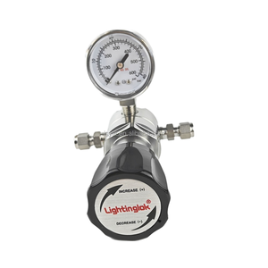 Nitrógeno, argón, helio, helio, Co2, acetileno, regulador de gas de acero inoxidable 316L para líneas de gas de laboratorio - Product Image 5
