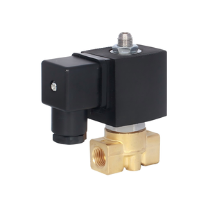 Vanne solénoïde 3 voies en laiton et acier inoxydable pour eau, air, 12V, 24V, AC220V, machine à café - Product Image 2
