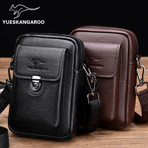 Herren PU Cross body Handy tasche Koreanische Version Kleiner Rucksack Mode Casual Style Taillen tasche - Product Image 6