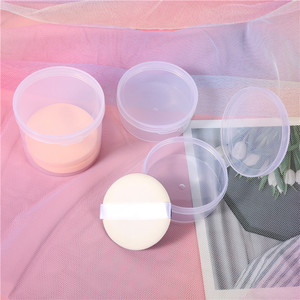 Cushion Puff <b>Storage</b> <b>Box</b> Round Transparent With Lid For Cosmetic Makeup Sponges And Beauty <b>Tools</b> - Product Image 4