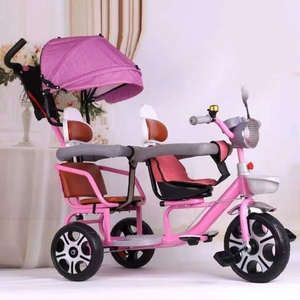 รถเข็นเด็กสามล้อสำหรับฝาแฝด <span class=keywords><strong>3</strong></span> ล้อ พร้อมที่จับสำหรับเข็น ขายตรงจากโรงงานจีน - Product Image 5